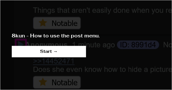 8kun - How to use the post menu.